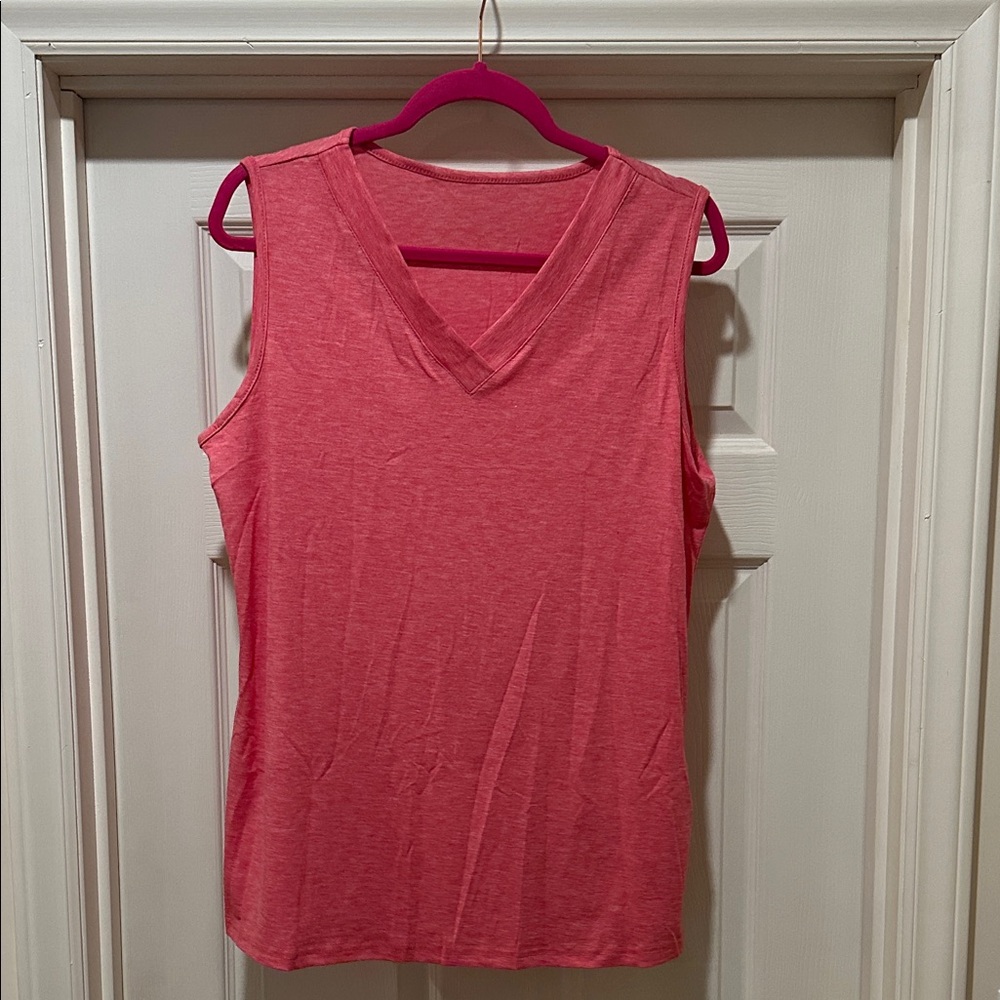 Vibrant Pink Sleeveless Tank Top